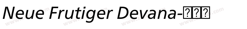 Neue Frutiger Devana字体转换 Neue Frutiger Devana字体转换